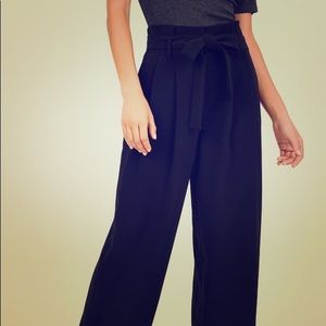 High Rise Tie Waist Pant